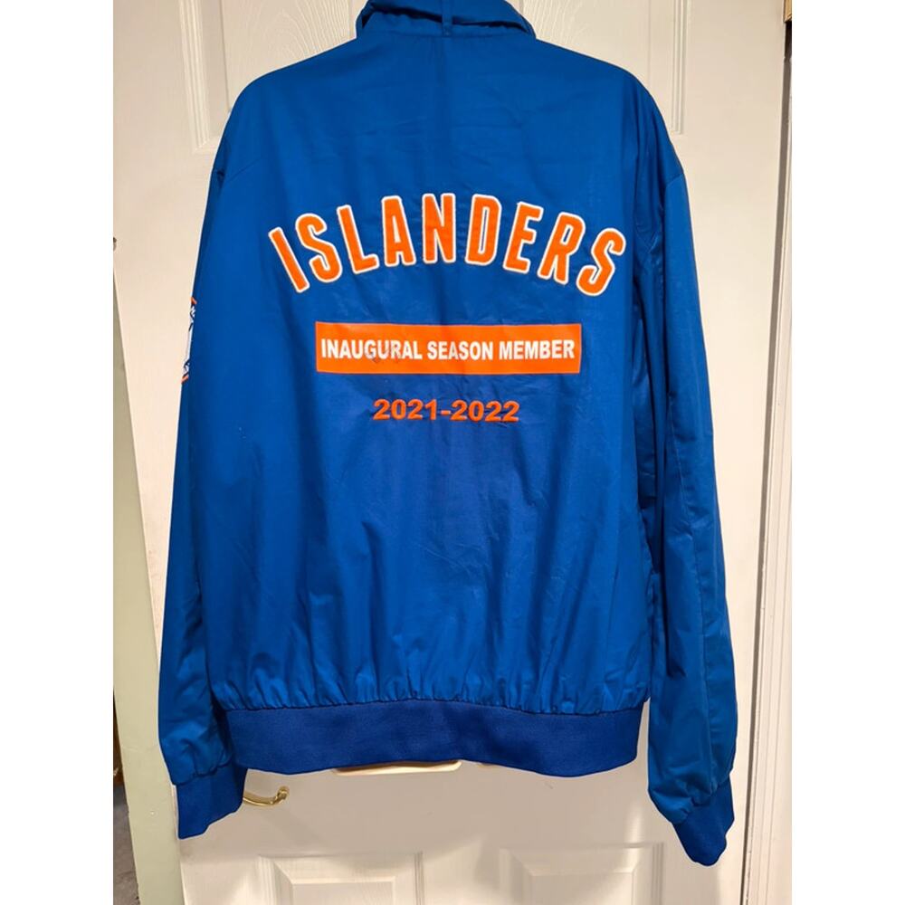 Members Only NY Islanders Jacket XL NHL 2021 Inaugural Season Blue NWT Hockey - Picture 3 of 16